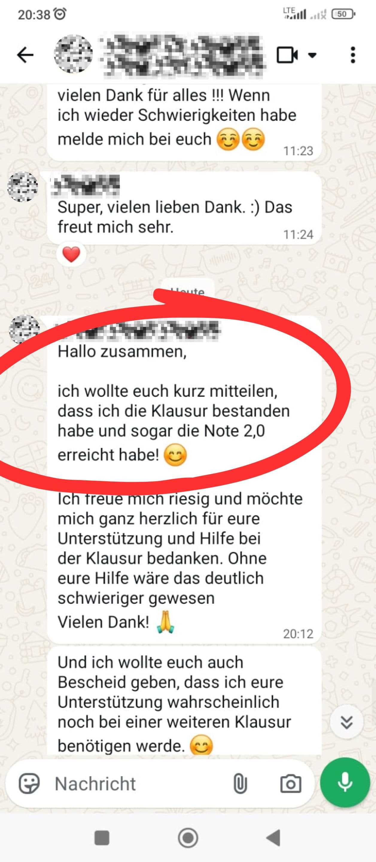 Rückmeldung 1