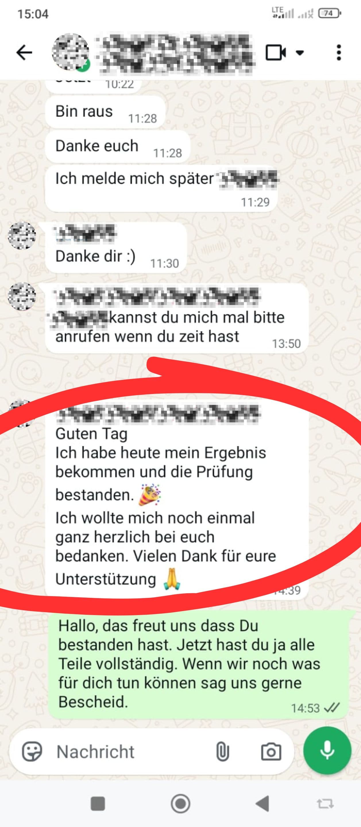 Rückmeldung 9